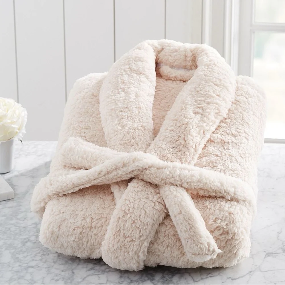 Pottery Barn Teddy Robe Size Large - Picture 2 of 5